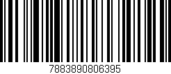 Código de barras (EAN, GTIN, SKU, ISBN): '7883890806395'