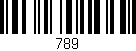 Código de barras (EAN, GTIN, SKU, ISBN): '789'