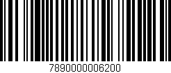 Código de barras (EAN, GTIN, SKU, ISBN): '7890000006200'