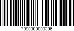 Código de barras (EAN, GTIN, SKU, ISBN): '7890000009386'