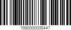 Código de barras (EAN, GTIN, SKU, ISBN): '7890000009447'