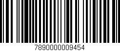 Código de barras (EAN, GTIN, SKU, ISBN): '7890000009454'