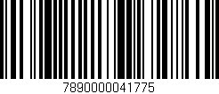 Código de barras (EAN, GTIN, SKU, ISBN): '7890000041775'