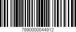 Código de barras (EAN, GTIN, SKU, ISBN): '7890000044912'