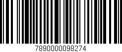 Código de barras (EAN, GTIN, SKU, ISBN): '7890000098274'