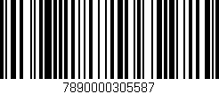 Código de barras (EAN, GTIN, SKU, ISBN): '7890000305587'