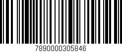 Código de barras (EAN, GTIN, SKU, ISBN): '7890000305846'