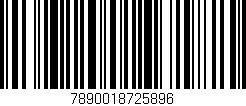 Código de barras (EAN, GTIN, SKU, ISBN): '7890018725896'