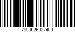 Código de barras (EAN, GTIN, SKU, ISBN): '7890026037400'