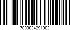 Código de barras (EAN, GTIN, SKU, ISBN): '7890034291382'