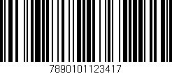 Código de barras (EAN, GTIN, SKU, ISBN): '7890101123417'