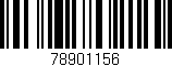 Código de barras (EAN, GTIN, SKU, ISBN): '78901156'
