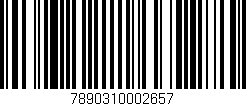 Código de barras (EAN, GTIN, SKU, ISBN): '7890310002657'