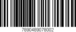 Código de barras (EAN, GTIN, SKU, ISBN): '7890489078002'