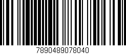 Código de barras (EAN, GTIN, SKU, ISBN): '7890489078040'