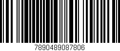 Código de barras (EAN, GTIN, SKU, ISBN): '7890489087806'