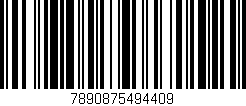 Código de barras (EAN, GTIN, SKU, ISBN): '7890875494409'