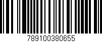 Código de barras (EAN, GTIN, SKU, ISBN): '789100380655'