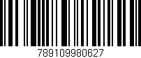 Código de barras (EAN, GTIN, SKU, ISBN): '789109980627'