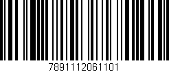 Código de barras (EAN, GTIN, SKU, ISBN): '7891112061101'