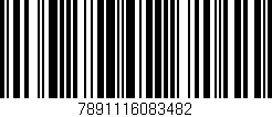 Código de barras (EAN, GTIN, SKU, ISBN): '7891116083482'