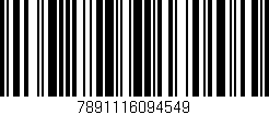 Código de barras (EAN, GTIN, SKU, ISBN): '7891116094549'