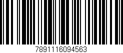 Código de barras (EAN, GTIN, SKU, ISBN): '7891116094563'