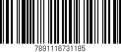 Código de barras (EAN, GTIN, SKU, ISBN): '7891116731185'