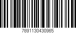 Código de barras (EAN, GTIN, SKU, ISBN): '7891130430965'