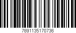 Código de barras (EAN, GTIN, SKU, ISBN): '7891135170736'