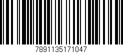 Código de barras (EAN, GTIN, SKU, ISBN): '7891135171047'
