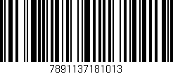 Código de barras (EAN, GTIN, SKU, ISBN): '7891137181013'