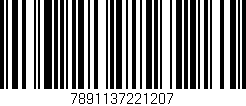 Código de barras (EAN, GTIN, SKU, ISBN): '7891137221207'