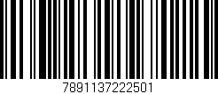 Código de barras (EAN, GTIN, SKU, ISBN): '7891137222501'