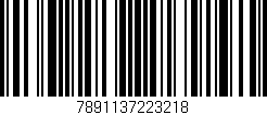 Código de barras (EAN, GTIN, SKU, ISBN): '7891137223218'