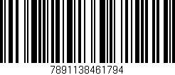 Código de barras (EAN, GTIN, SKU, ISBN): '7891138461794'