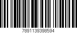 Código de barras (EAN, GTIN, SKU, ISBN): '7891139398594'