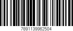 Código de barras (EAN, GTIN, SKU, ISBN): '7891139962504'