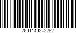 Código de barras (EAN, GTIN, SKU, ISBN): '7891140343262'