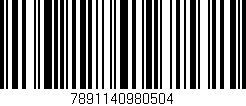 Código de barras (EAN, GTIN, SKU, ISBN): '7891140980504'