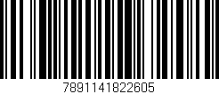 Código de barras (EAN, GTIN, SKU, ISBN): '7891141822605'