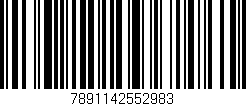 Código de barras (EAN, GTIN, SKU, ISBN): '7891142552983'