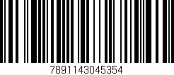 Código de barras (EAN, GTIN, SKU, ISBN): '7891143045354'