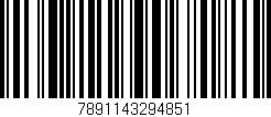 Código de barras (EAN, GTIN, SKU, ISBN): '7891143294851'
