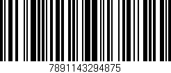Código de barras (EAN, GTIN, SKU, ISBN): '7891143294875'