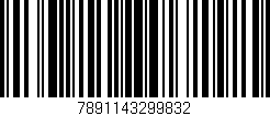 Código de barras (EAN, GTIN, SKU, ISBN): '7891143299832'