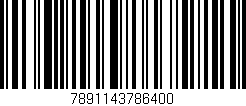 Código de barras (EAN, GTIN, SKU, ISBN): '7891143786400'