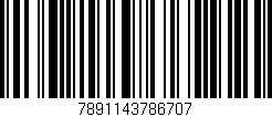 Código de barras (EAN, GTIN, SKU, ISBN): '7891143786707'