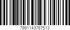 Código de barras (EAN, GTIN, SKU, ISBN): '7891143787513'