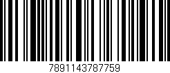 Código de barras (EAN, GTIN, SKU, ISBN): '7891143787759'
